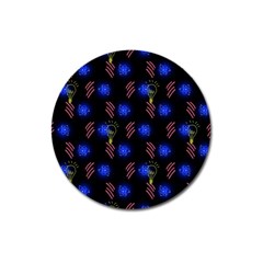 Background Pattern Graphic Magnet 3  (round) by Vaneshop