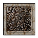 Zebra Abstract Background Tile Coaster Front