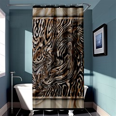 Zebra Abstract Background Shower Curtain 36  X 72  (stall)  by Vaneshop