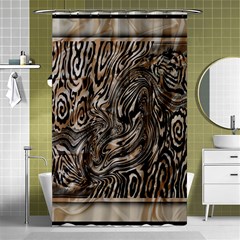 Zebra Abstract Background Shower Curtain 48  X 72  (small)  by Vaneshop