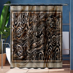 Zebra Abstract Background Shower Curtain 60  X 72  (medium)  by Vaneshop