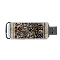 Zebra Abstract Background Portable Usb Flash (two Sides) by Vaneshop