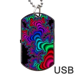 Abstract Piece Color Dog Tag Usb Flash (one Side) by Vaneshop