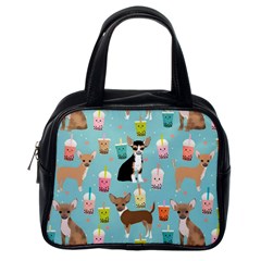 Chihuahua Bubble Kawaii Boba Tea Cute Dog Classic Handbag (one Side) by Wav3s