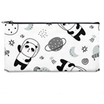 Panda Floating In Space And Star Pencil Case Front