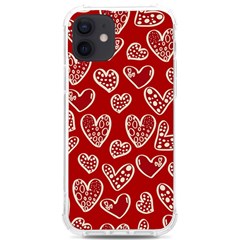 Vector Seamless Pattern Of Hearts With Valentine s Day Iphone 12/12 Pro Tpu Uv Print Case by Wav3s