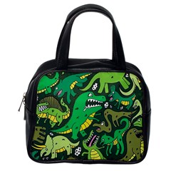 Dino Kawaii Classic Handbag (one Side) by Wav3s