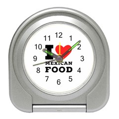 I Love Mexican Food Travel Alarm Clock by ilovewhateva