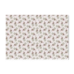 Warm Blossom Harmony Floral Pattern Crystal Sticker (a4) by dflcprintsclothing