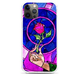 Stained Glass Rose Iphone 12 Pro Max Tpu Uv Print Case by Cowasu