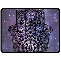 Hamsa Hand Two Sides Fleece Blanket (large) by Bangk1t