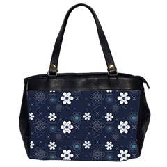 Flowers Pattern Pattern Flower Texture Oversize Office Handbag (2 Sides) by Ndabl3x