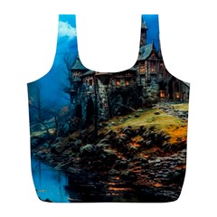 Castle Fantasy Full Print Recycle Bag (l) by Ndabl3x