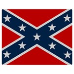 Rebel flag  Two Sides Premium Plush Fleece Blanket (Medium) 60 x50  Blanket Back