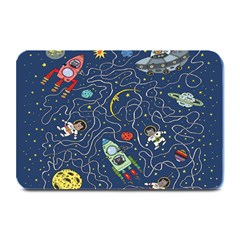 Cat Cosmos Cosmonaut Rocket Plate Mats by Cowasu