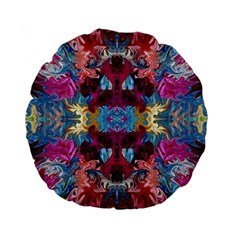 Roses Liquify  Standard 15  Premium Round Cushions by kaleidomarblingart