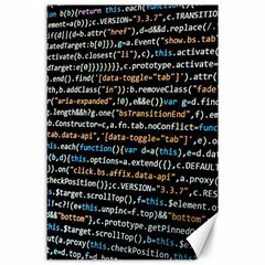 Close Up Code Coding Computer Canvas 24  X 36  by Amaryn4rt