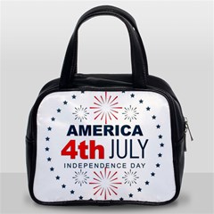 Independence Day Usa Classic Handbag (two Sides) by Ravend