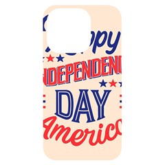 Usa Happy Independence Day Iphone 14 Pro Black Uv Print Case by Ravend