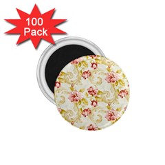 Background Pattern Flower Spring 1 75  Magnets (100 Pack)  by Celenk