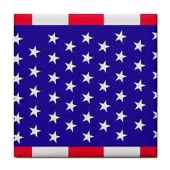 Usa Independence Day July Background Tile Coaster by Vaneshop