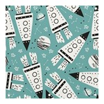 Cute-seamless-pattern-with-rocket-planets-stars Banner and Sign 3  x 3  Front