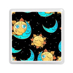 Seamless-pattern-with-sun-moon-children Memory Card Reader (square) by uniart180623