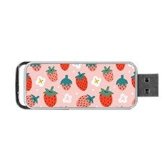 Strawberry-seamless-pattern Portable Usb Flash (two Sides) by uniart180623