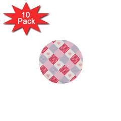 Cute-kawaii-patches-seamless-pattern 1  Mini Buttons (10 Pack)  by uniart180623