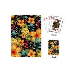 Fabulous-colorful-floral-seamless Playing Cards Single Design (mini) by uniart180623