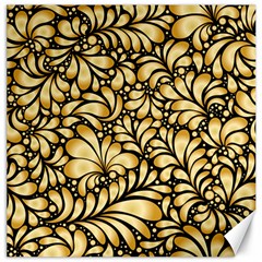 Damask-teardrop-gold-ornament-seamless-pattern Canvas 16  X 16  by uniart180623