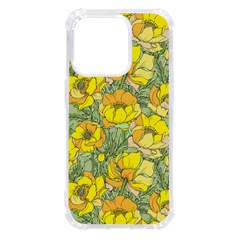 Seamless-pattern-with-graphic-spring-flowers Iphone 14 Pro Tpu Uv Print Case by uniart180623