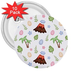 Cute-palm-volcano-seamless-pattern 3  Buttons (10 Pack)  by uniart180623