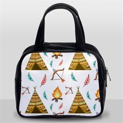 Cute-cartoon-native-american-seamless-pattern Classic Handbag (two Sides) by uniart180623