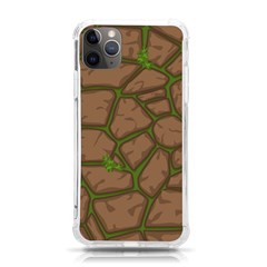 Cartoon-brown-stone-grass-seamless-background-texture-pattern Iphone 11 Pro Max 6 5 Inch Tpu Uv Print Case by uniart180623