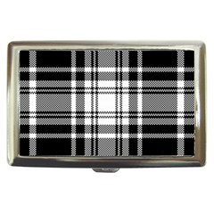 Pixel-background-design-modern-seamless-pattern-plaid-square-texture-fabric-tartan-scottish-textile- Cigarette Money Case by uniart180623