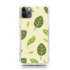 Leaf-spring-seamless-pattern-fresh-green-color-nature Iphone 11 Pro Max 6 5 Inch Tpu Uv Print Case by uniart180623