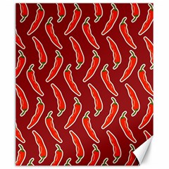 Chili-pattern-red Canvas 20  X 24  by uniart180623