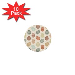 Seamless-pattern-colorful-easter-egg-flat-icons-painted-traditional-style 1  Mini Buttons (10 Pack)  by uniart180623