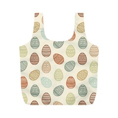 Seamless-pattern-colorful-easter-egg-flat-icons-painted-traditional-style Full Print Recycle Bag (m) by uniart180623