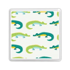 Cute-cartoon-alligator-kids-seamless-pattern-with-green-nahd-drawn-crocodiles Memory Card Reader (square) by uniart180623