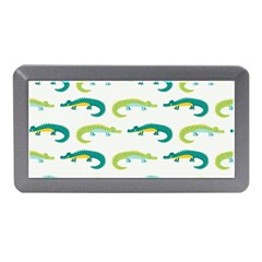 Cute-cartoon-alligator-kids-seamless-pattern-with-green-nahd-drawn-crocodiles Memory Card Reader (mini) by uniart180623