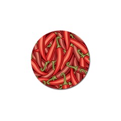 Seamless-chili-pepper-pattern Golf Ball Marker (10 Pack) by uniart180623