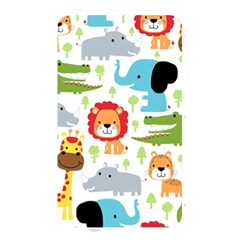 Seamless-pattern-vector-with-animals-cartoon Memory Card Reader (rectangular) by uniart180623