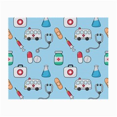 Medical-seamless-pattern Small Glasses Cloth by uniart180623