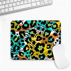 Seamless-leopard-wild-pattern-animal-print Small Mousepad by uniart180623