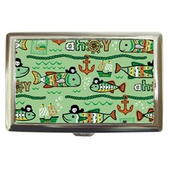 Seamless-pattern-fishes-pirates-cartoon Cigarette Money Case by uniart180623