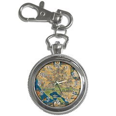 Vintatge Map Of Washington Dc Key Chain Watches by uniart180623