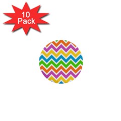 Chevron-pattern-design-texture 1  Mini Buttons (10 Pack)  by uniart180623