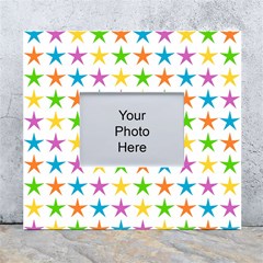 Star-pattern-design-decoration White Wall Photo Frame 5  X 7  by uniart180623